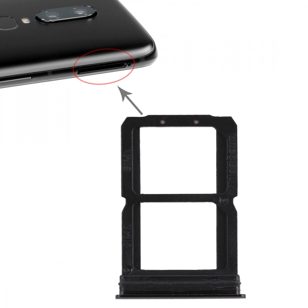 Double SIM Card Tray for OnePlus 6 (Black) Other Replacement Parts OnePlus 6